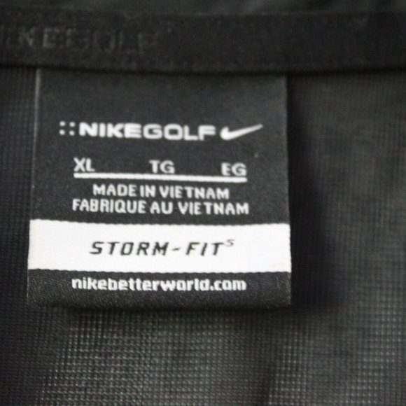 NIKE GOLF Storm Fit Windbreaker Jacket Pants Set Black 726399-010 Size XL H13206 - Picture 4 of 12